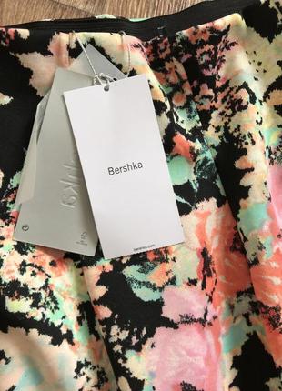 Спідниця в квітковий принт bershka/короткая юбка на лето2 фото