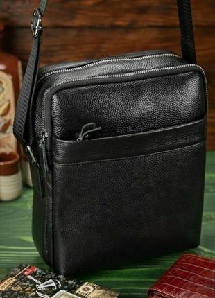 Мужская кожаная сумка чоловіча шкіряна сумочка