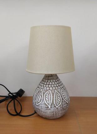 Декоративная настольная лампа светильник ночник с абажуром1 фото