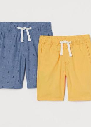 Дитячі бавовняні шорти h&m 4
