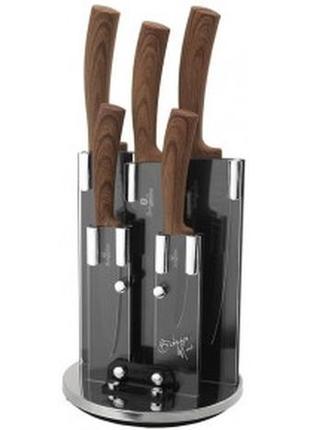 Набор ножей berlinger haus ebony rosewood 2530-bh (6 пр)