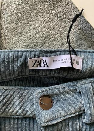 Штани вельветові бренд zara стан новий , є бірки розмір 36 збоку по станці є розрізи.  ціна 250грн. безпечний переказ , відправка нп. укр пошта.4 фото