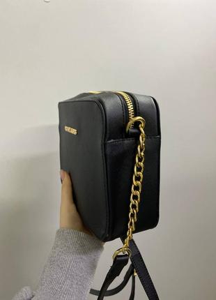 Сумка michael kors box black черная2 фото