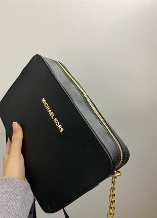 Сумка michael kors box black черная5 фото