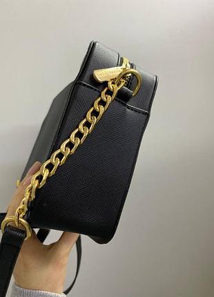 Сумка michael kors box black черная3 фото