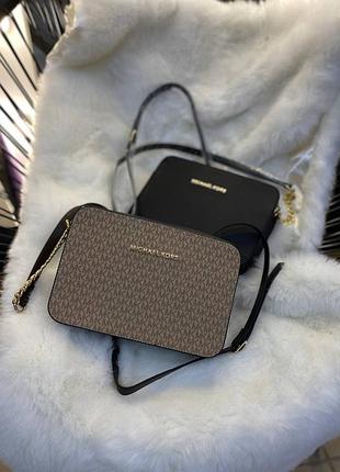 Сумка michael kors box black черная6 фото