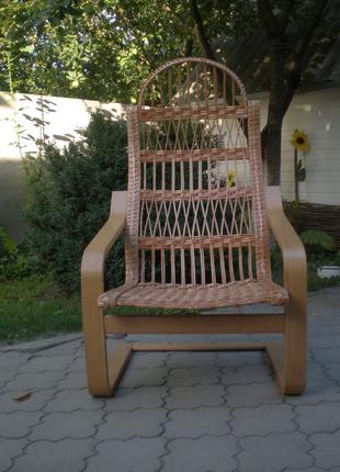 Кресла качалки плетеные из лозы3 фото