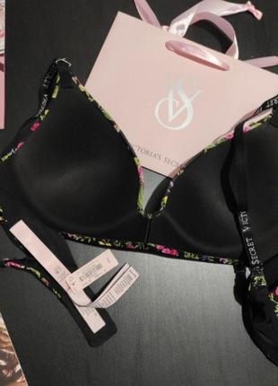 Безшовний бюстгальтер ліф бра t-shirt wireless logo bra 34d 75д victoria's secret вікторія сікрет вікторія сікрет оригінал5 фото