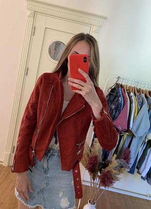 Замшевая куртка zara