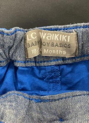Коттоновые шорты lc waikiki на мальчика 2-4 года5 фото