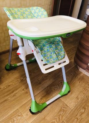 Стульчик для кормления chicco polly 2 in 1