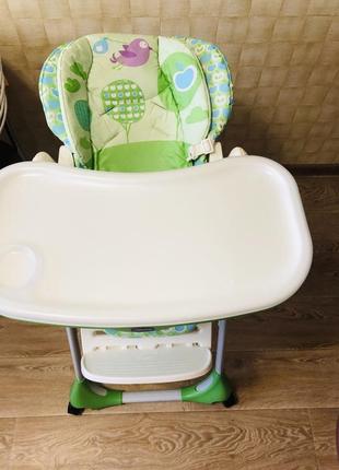Стульчик для кормления chicco polly 2 in 1