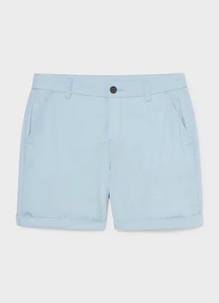 Легкие хлопковые шорты c&a - 34, 36, 38 - голубые
