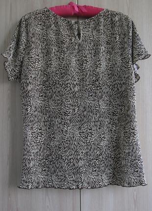 Блузка футболка туніка батал мікро плісе великого розміру англія2 фото