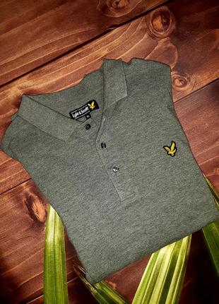 Мужская серая кофта лонгслив lyle scott5 фото