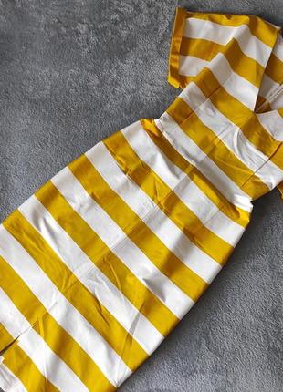 Платье длинное в полоску