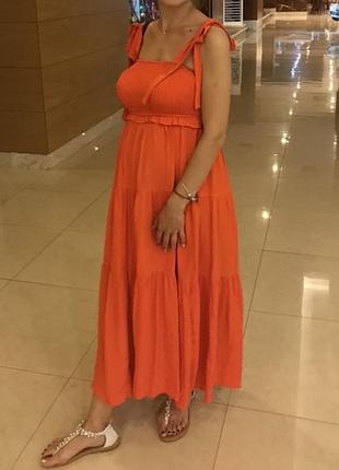 Сарафан плаття максі zara, xs (s)