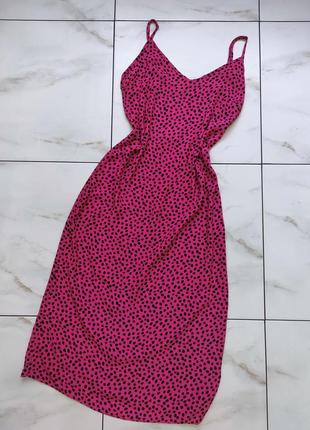Сарафан new look розовый леопард фуксия s/8/36 (40-42)