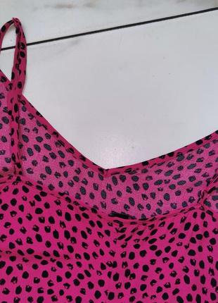 Сарафан new look розовый леопард фуксия s/8/36 (40-42)8 фото