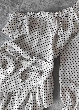 Плаття в горох з рюшами in the style2 фото