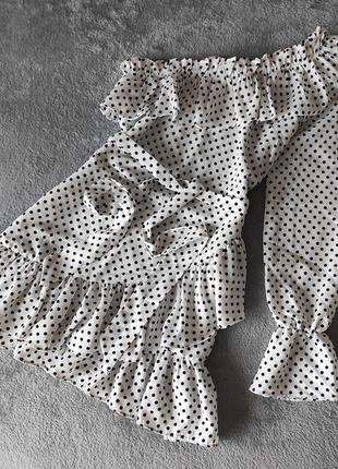 Плаття в горох з рюшами in the style