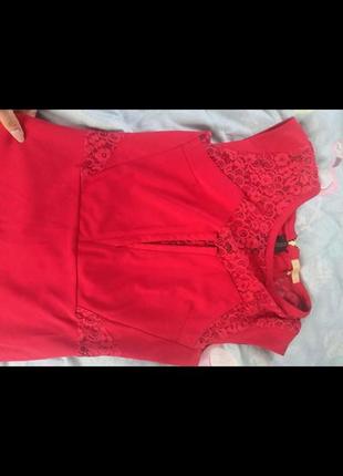 Шикарне червоне плаття м-л