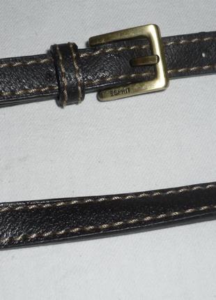 Esprit длинная кожаная ручка с карабинами съёмный плечевой ремень на сумку шкіряна ручка/ремінь3 фото