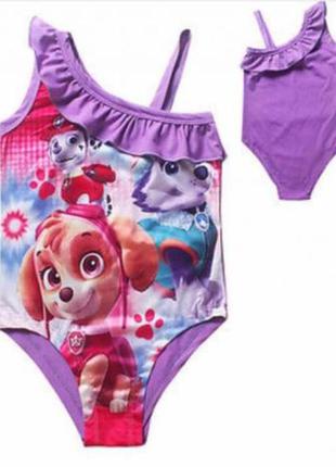 Новинка!! купальник щенячий патруль!успей купить - всего 1 шт!