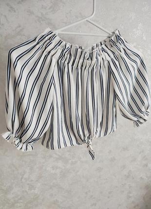 Шикарний топ блуза у смужку на дівчинку river island