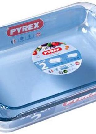 Набор форм для выпечки pyrex essentials 35х23см,40х27см, жаропрочное стекло4 фото