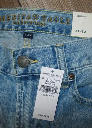 Мужские джинсы american eagle flex skinny w31/l324 фото