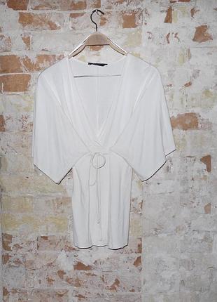 Кремовая туника - мини платье - кофта экрю, mango zara asos massimo dutti