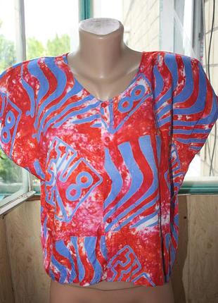 Лёгкая вискозная блуза индонезия