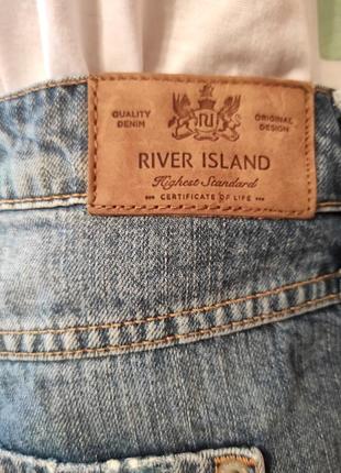 Джинсові шорти з рваностями, джинсовые шорты с рваностями от river island5 фото