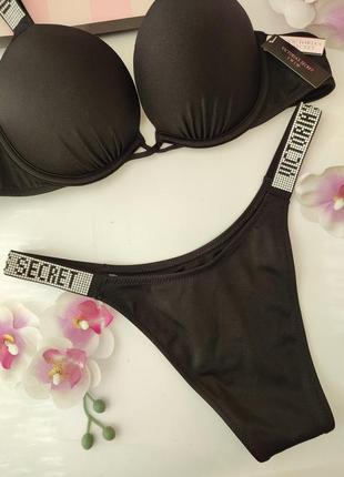 Victoria's secret original s m xs l shine двойной пушап со стразами 34c 75c 34b 75b 34a 75a 70b 32b7 фото