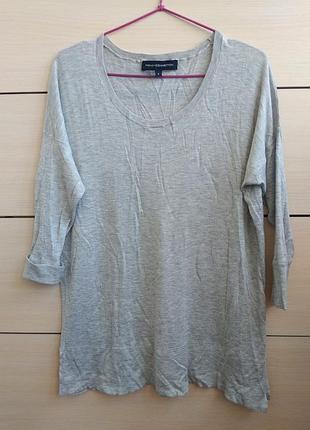 36-38р. мягкая кофта-туника с шёлком french connection