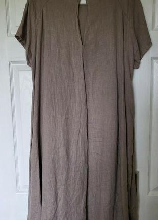 Продам платье бренда kit and kaboodle цвет мокка пог56-60 см 100%нат2 фото