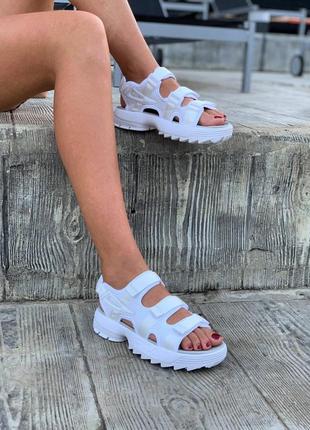 Босоніжки боссоножки disruptor sandal white  сандалии4 фото