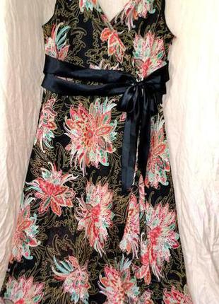 Гарне плаття-сарафан evan picone, квітковий принт, сша хл-ххл