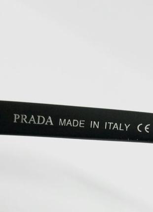 Prada окуляри чоловічі сонцезахисні чорні матові поляризированные7 фото