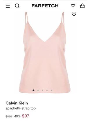 Топ на тонких бретелях calvin klein4 фото