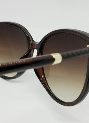 Jimmy choo модные женские солнцезащитные очки коричневые с градиентом7 фото