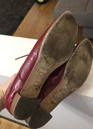 Carlo pazolini лоферы туфли натуральная лакированная перфорированная кожа 37 размер3 фото