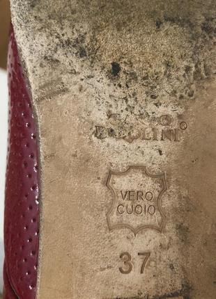Carlo pazolini лоферы туфли натуральная лакированная перфорированная кожа 37 размер4 фото