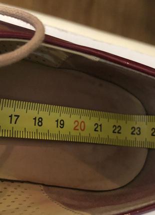 Carlo pazolini лоферы туфли натуральная лакированная перфорированная кожа 37 размер6 фото