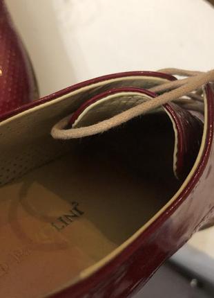 Carlo pazolini лоферы туфли натуральная лакированная перфорированная кожа 37 размер8 фото