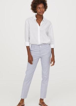 Брюки штаны чиносы в полоску коттон h&m 2022