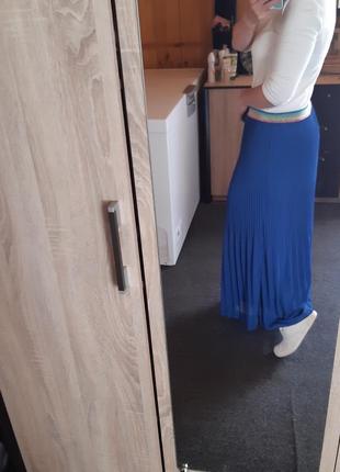 Шикарная  длинная шифоновая юбка плиссеровка,paprica, p. m-xl4 фото