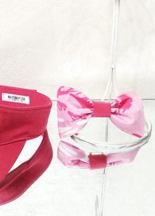 Сонцезахисний козирьок. кепка річна. кепка візор. кепка козирок з бантом6 фото