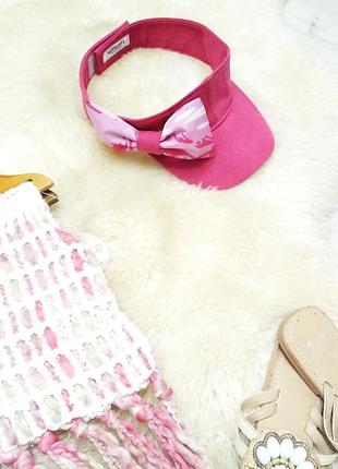 Сонцезахисний козирьок. кепка річна. кепка візор. кепка козирок з бантом3 фото